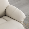 Dubai Recliner Chair & Footstool in Mushroom Plush
